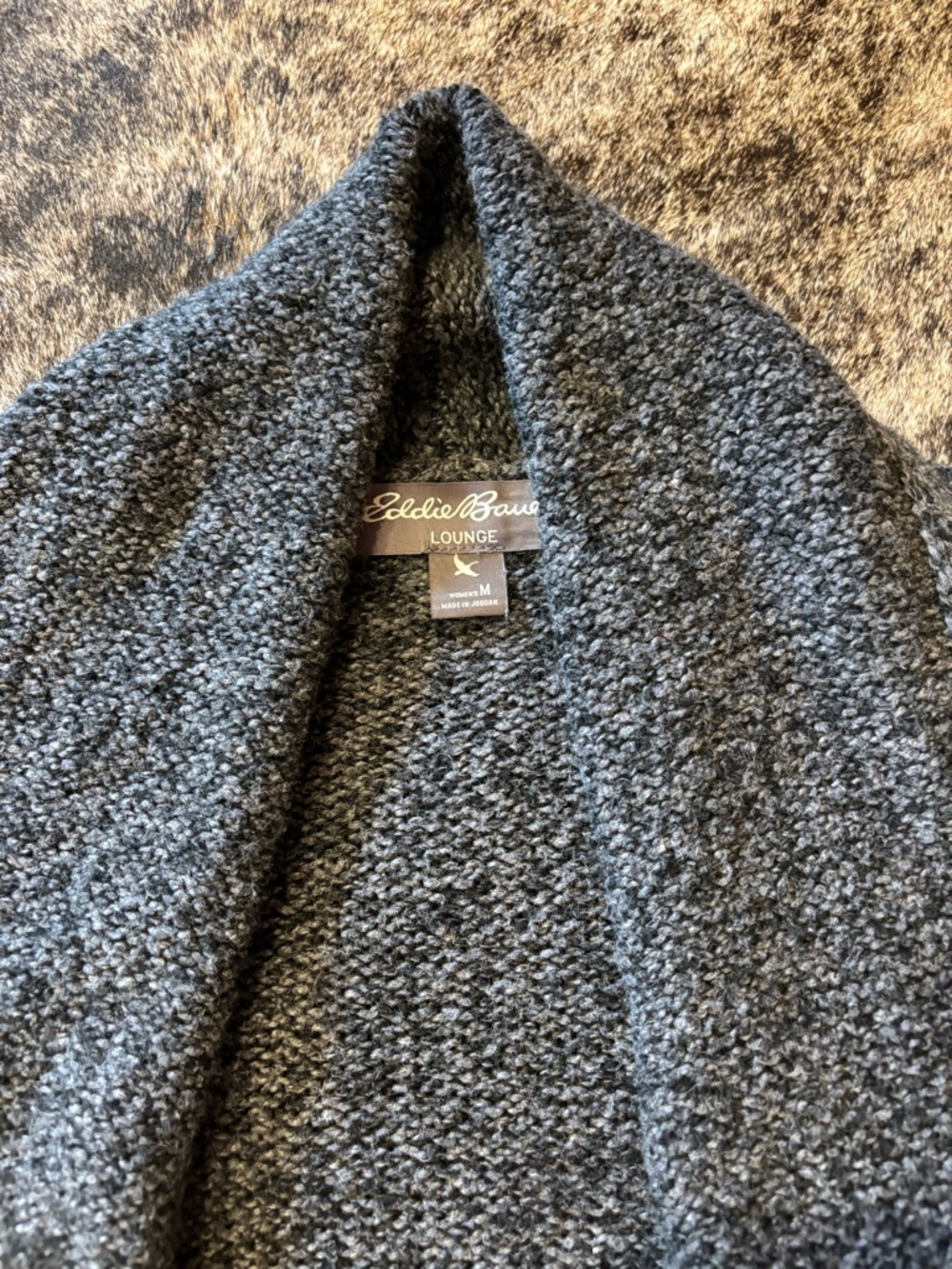 Eddie Bauer Lounge Around Cardigan, With Belt and Pockets, Size Medium - Picture 3 of 14